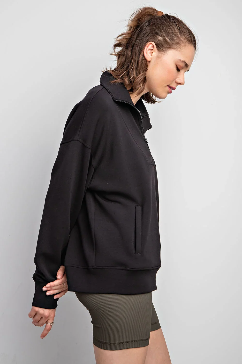 View 19: Roam Free Modal Quarter Zip Pullover