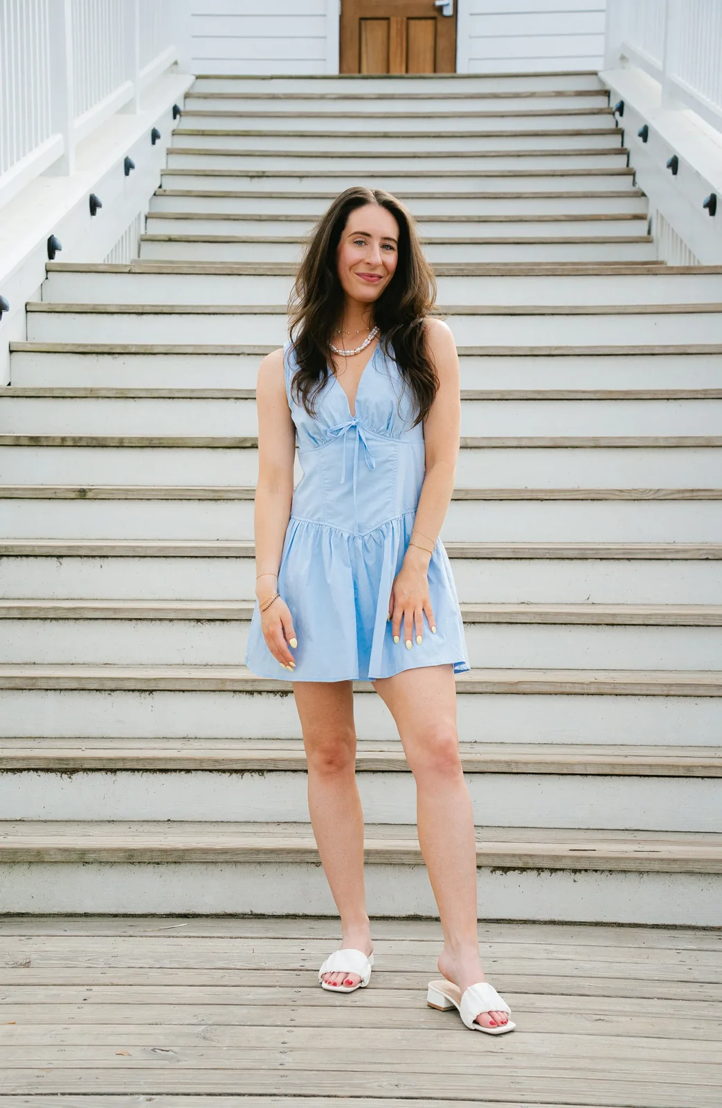 View 5: French Blue Bustier Dress