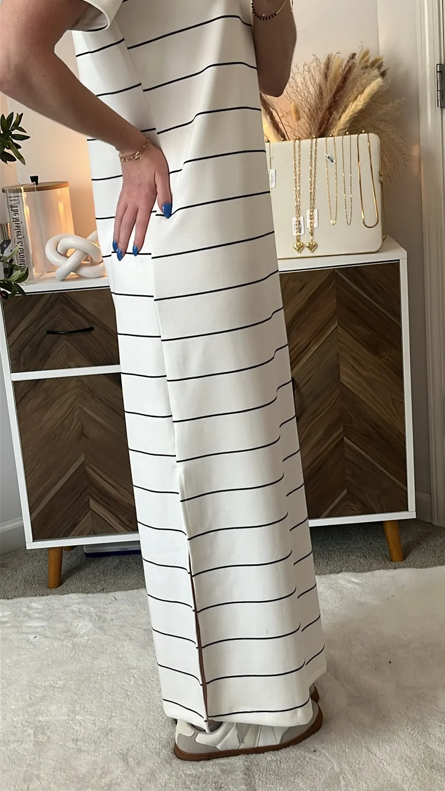 Roam Free Striped Scuba Dress