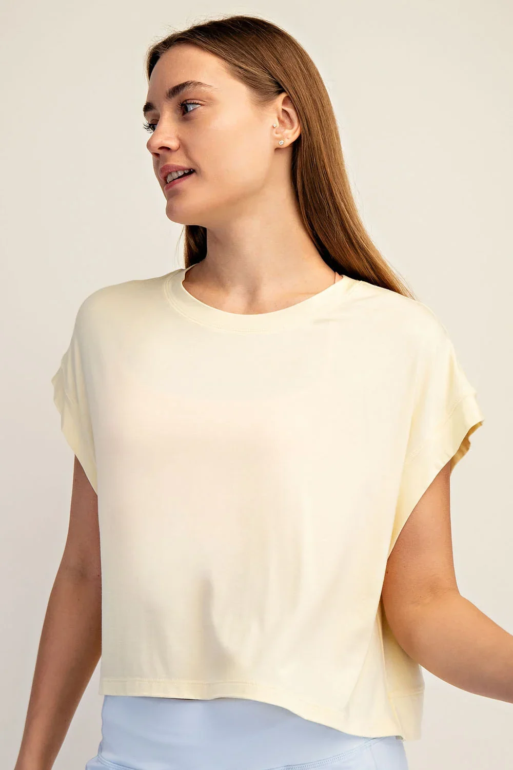View 2: Airflow Open-Back Athleisure Tee