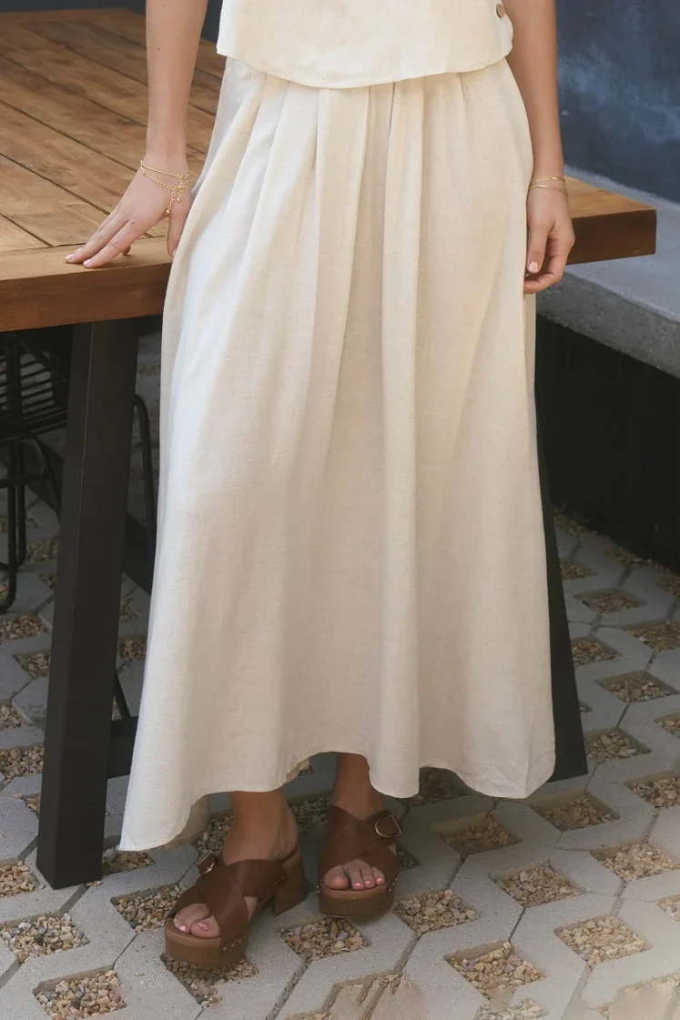 Laguna Beach Linen Skirt