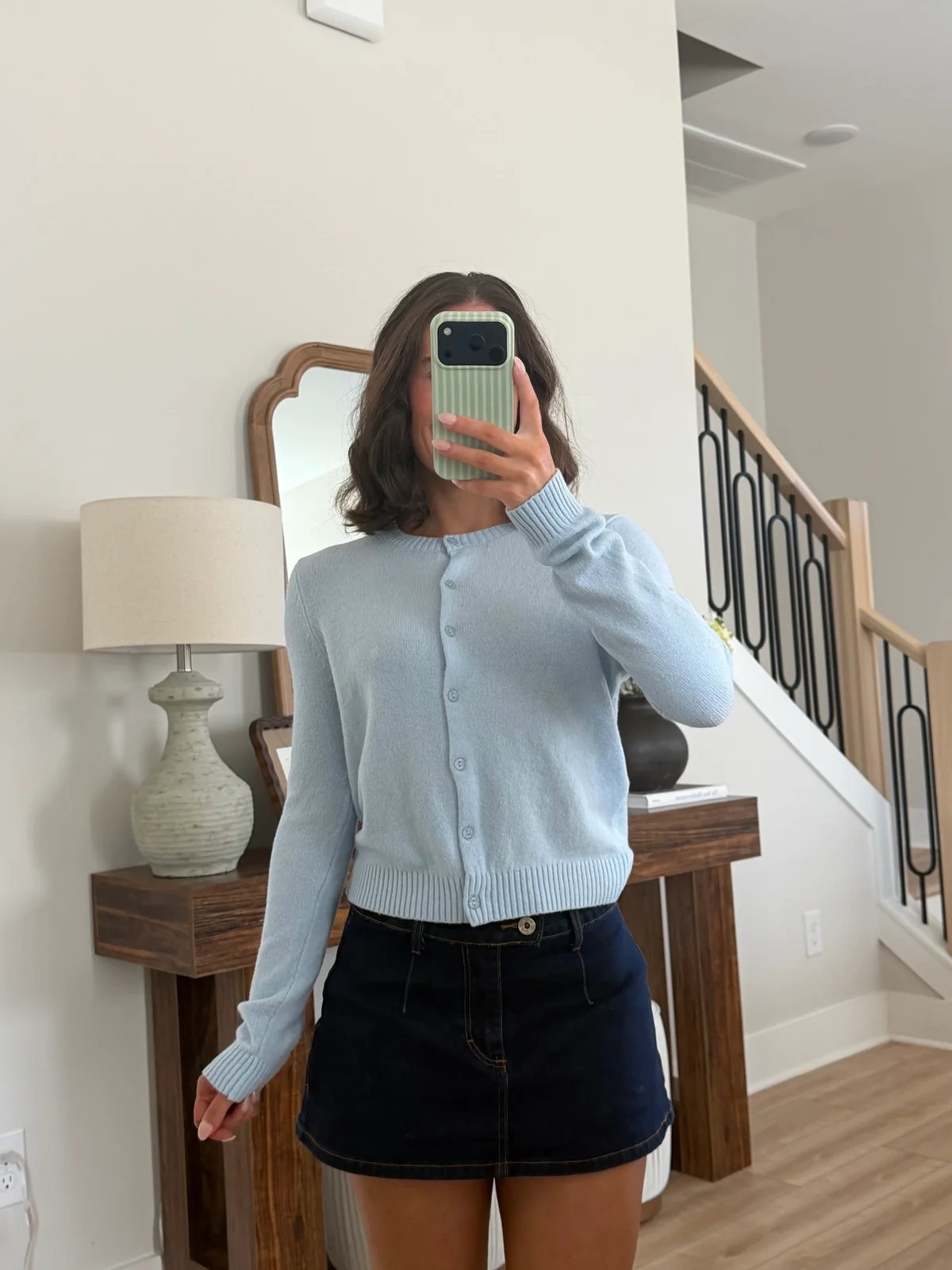 Blue Lagoon Crew Neck Cardigan