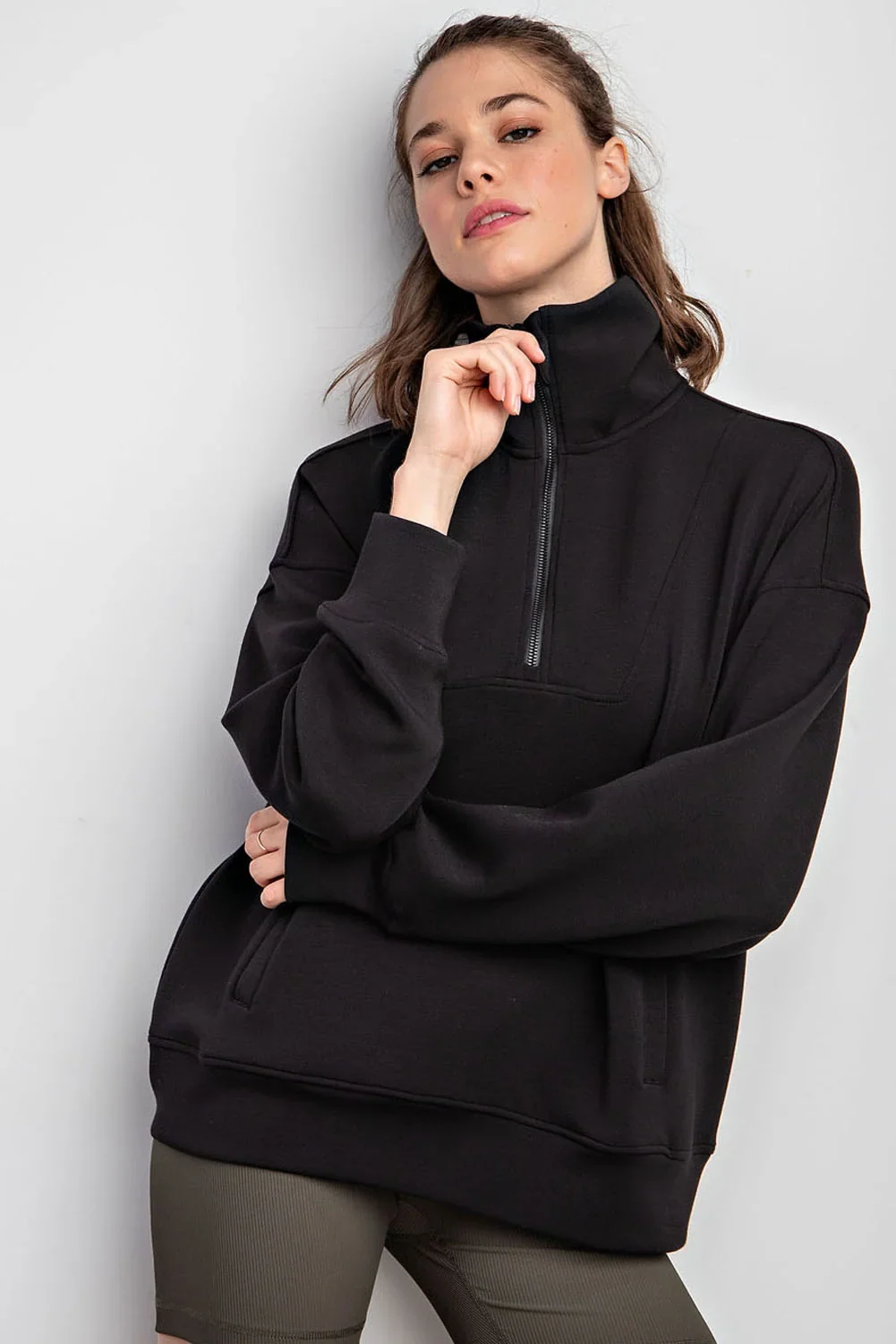 View 8: Roam Free Modal Quarter Zip Pullover