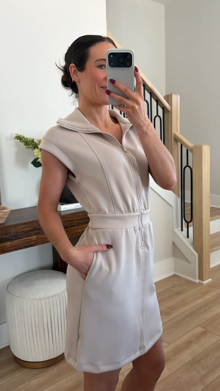 Roam Free Zip-Up Casual Dress
