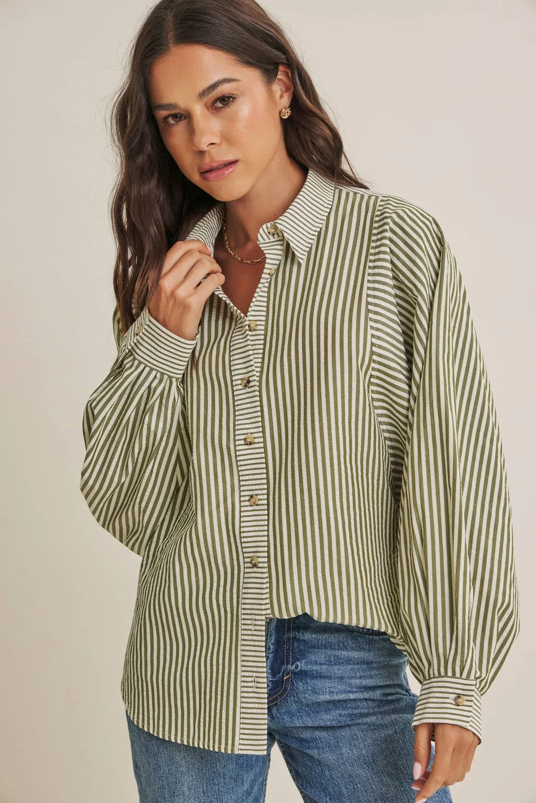 View 7: French Cafe Button Down Shirt