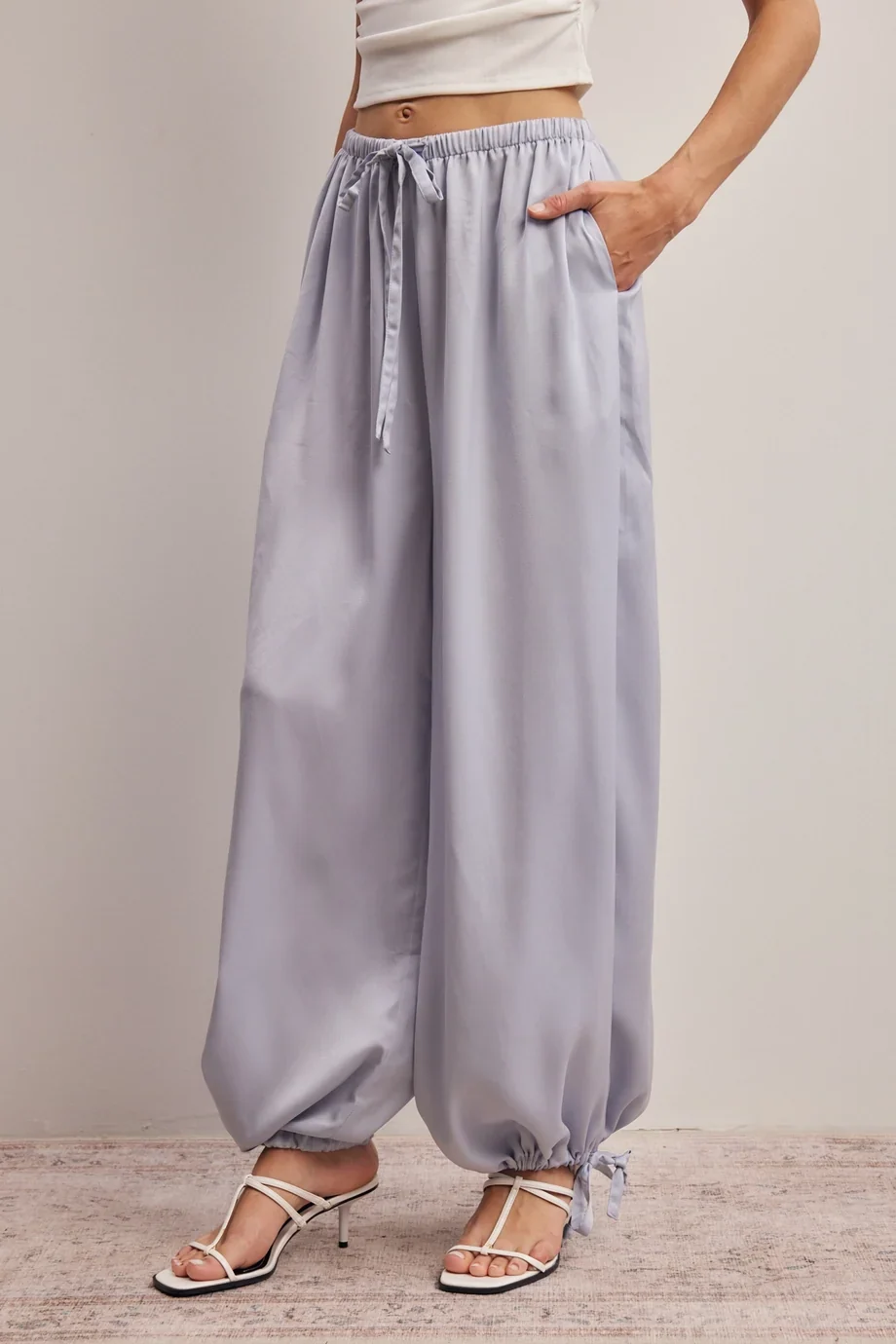 Ocean Mist Silk Pants