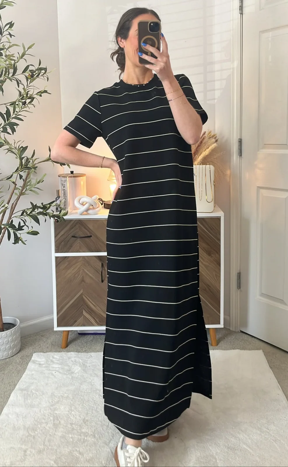 Roam Free Striped Scuba Dress