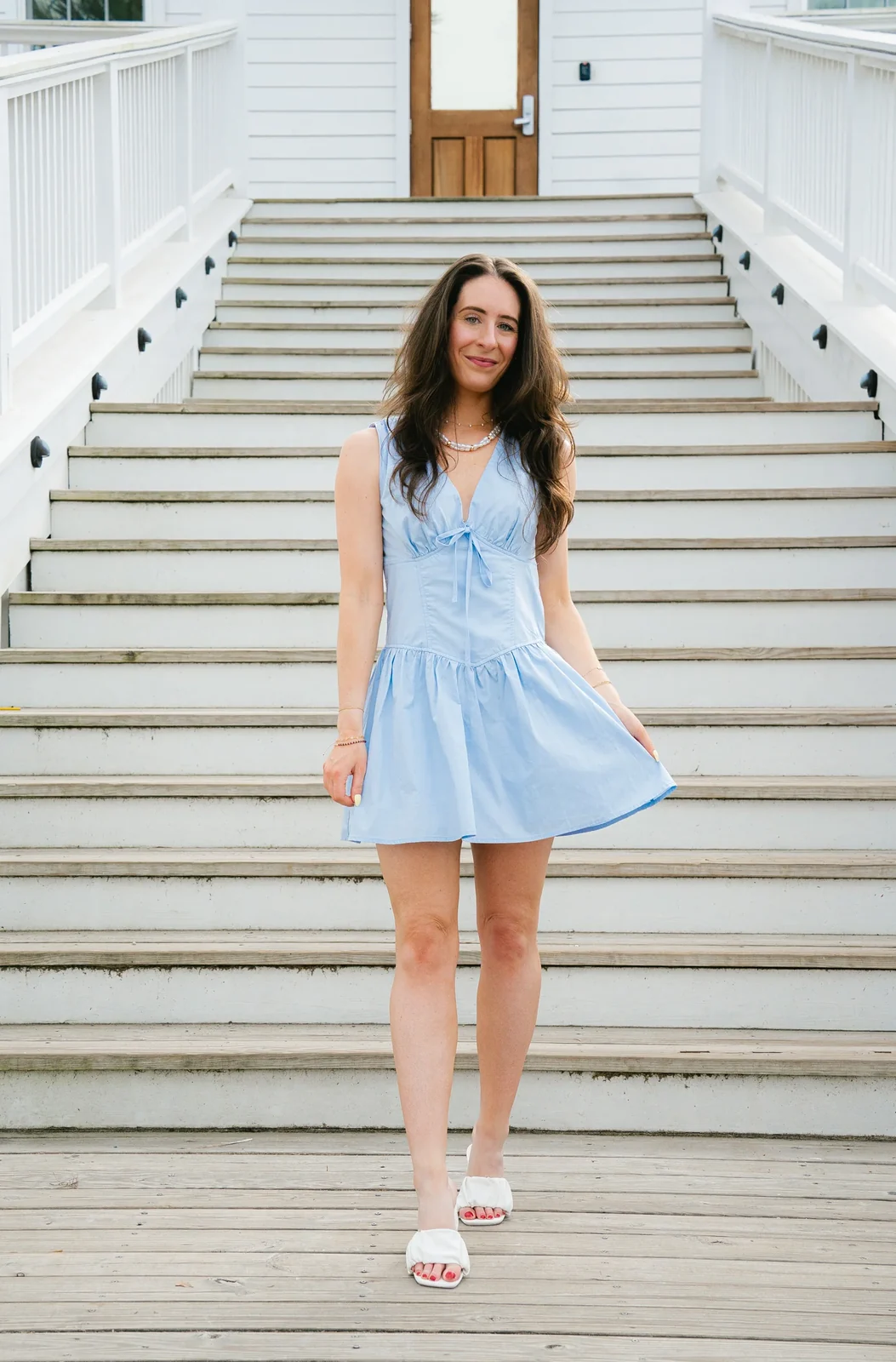 View 8: French Blue Bustier Dress