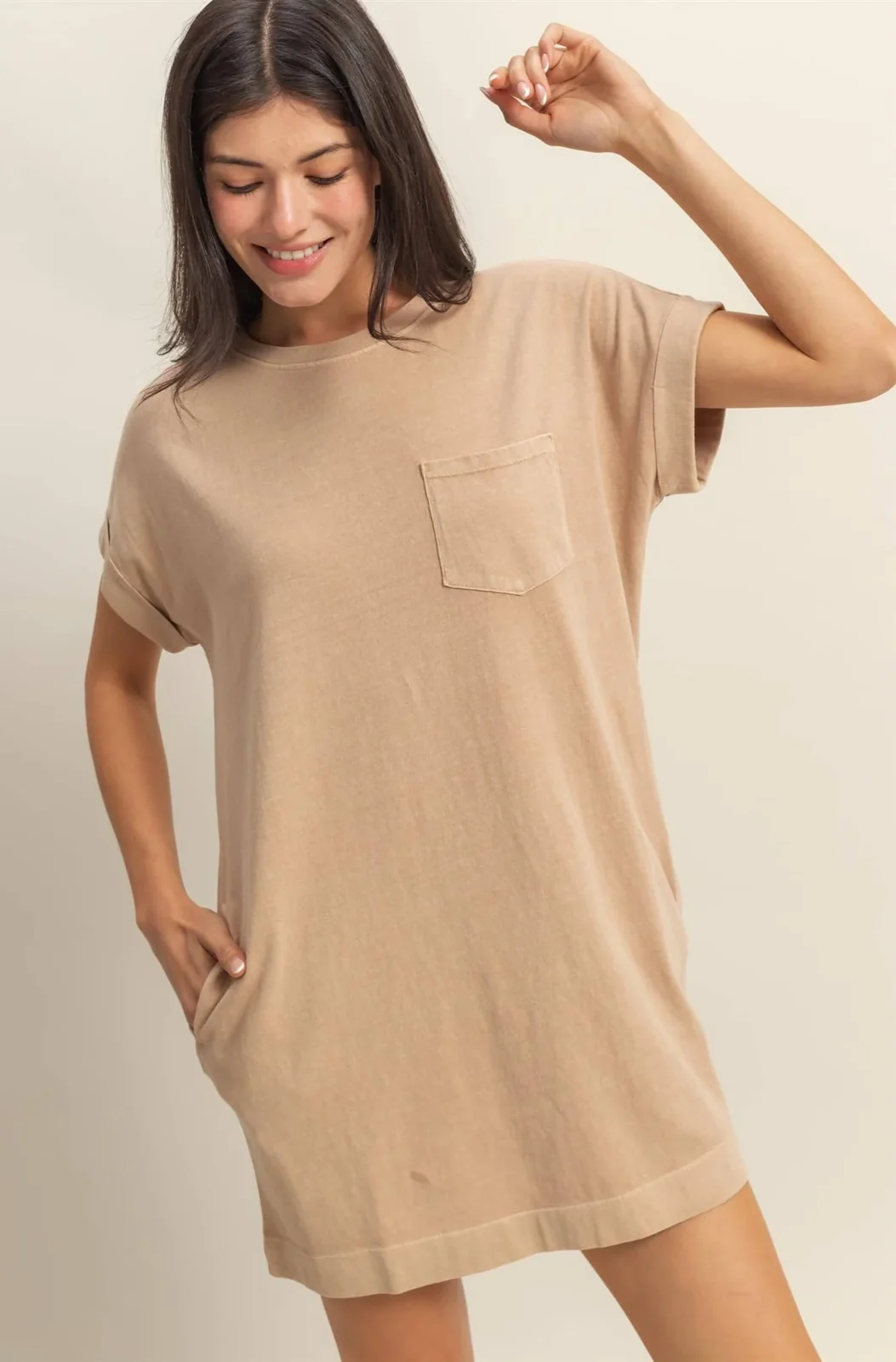 View 2: Unwind In Style T-Shirt Dress