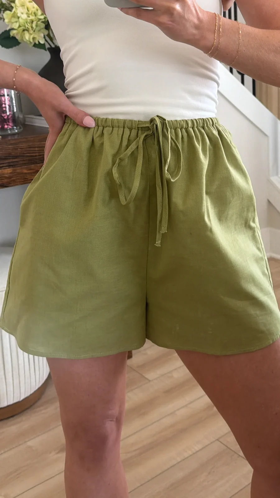 View 5: Seaside Linen Drawstring Shorts