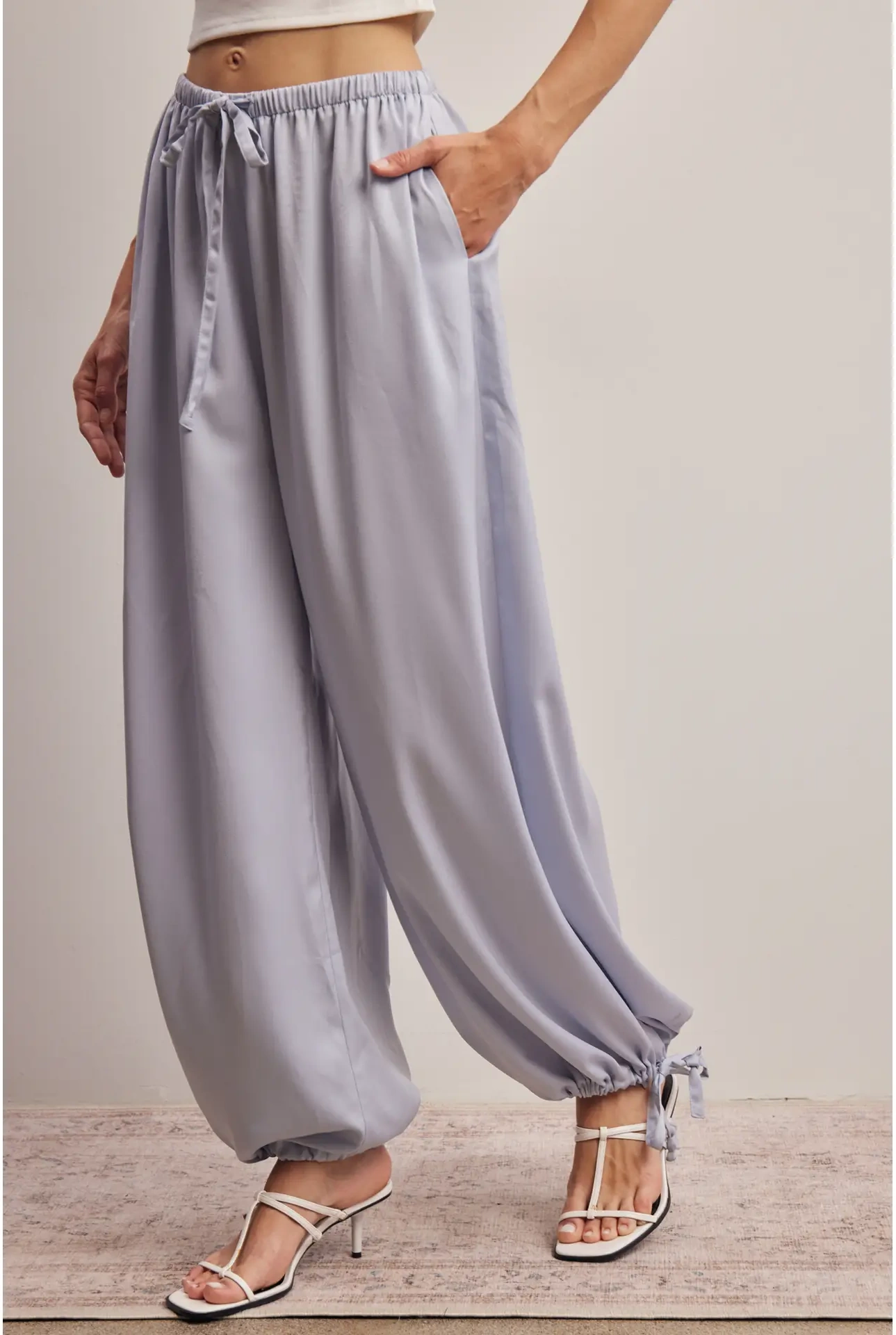 Ocean Mist Silk Pants