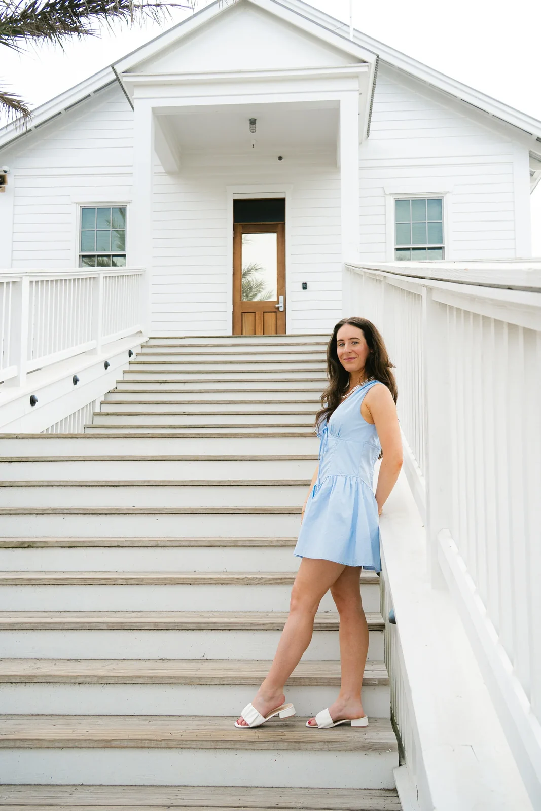 View 4: French Blue Bustier Dress