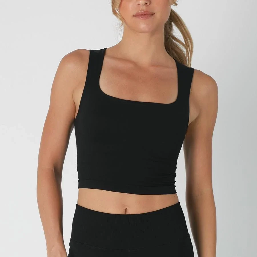 Crisp Air Square Neck Top