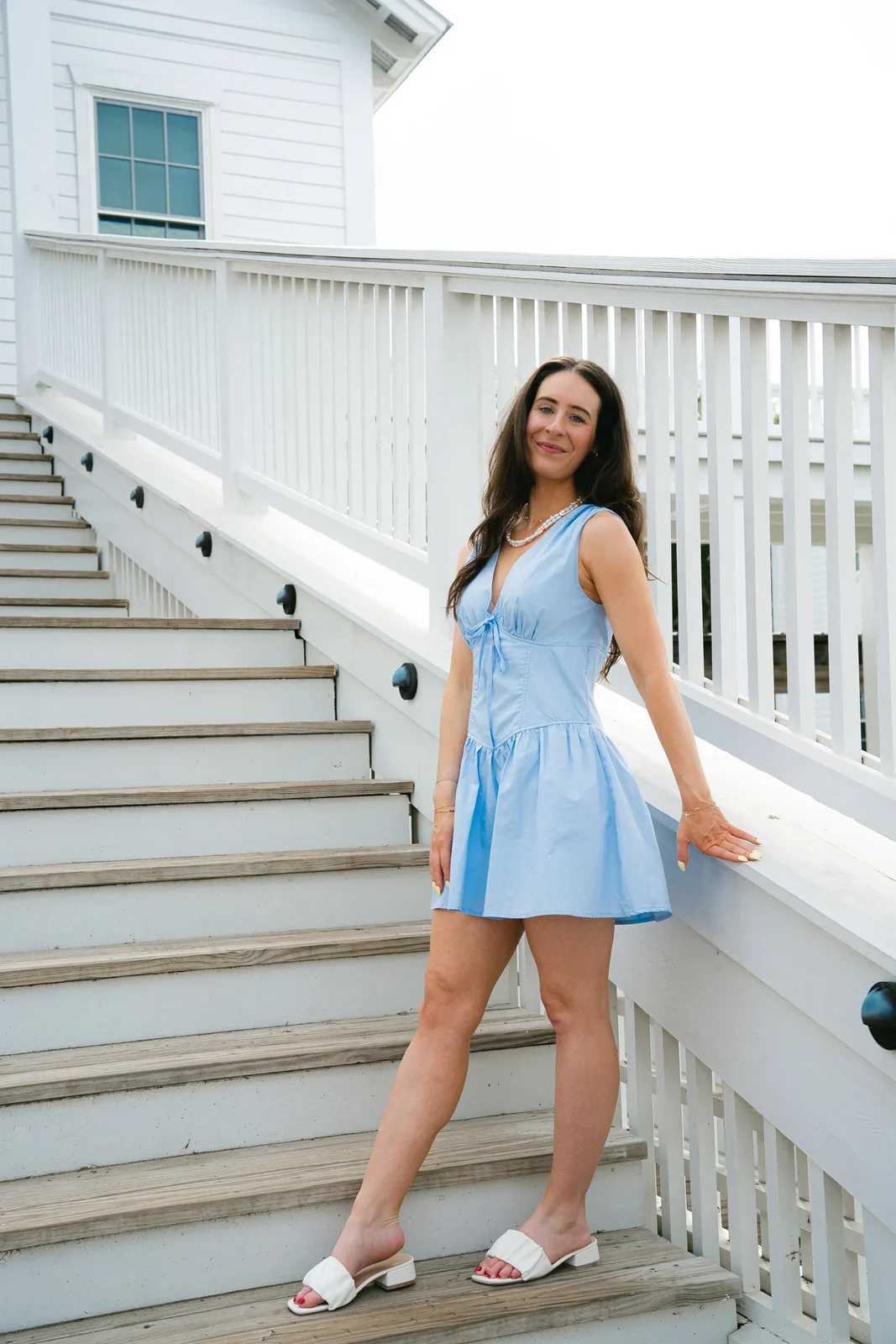 View 7: French Blue Bustier Dress