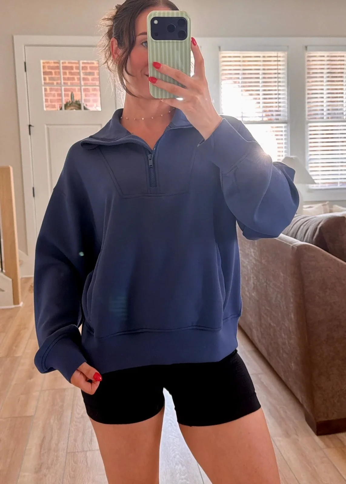 View 2: Roam Free Modal Quarter Zip Pullover