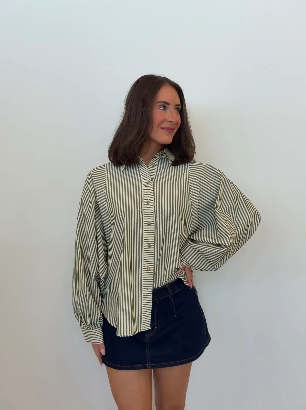 View 3: French Cafe Button Down Shirt