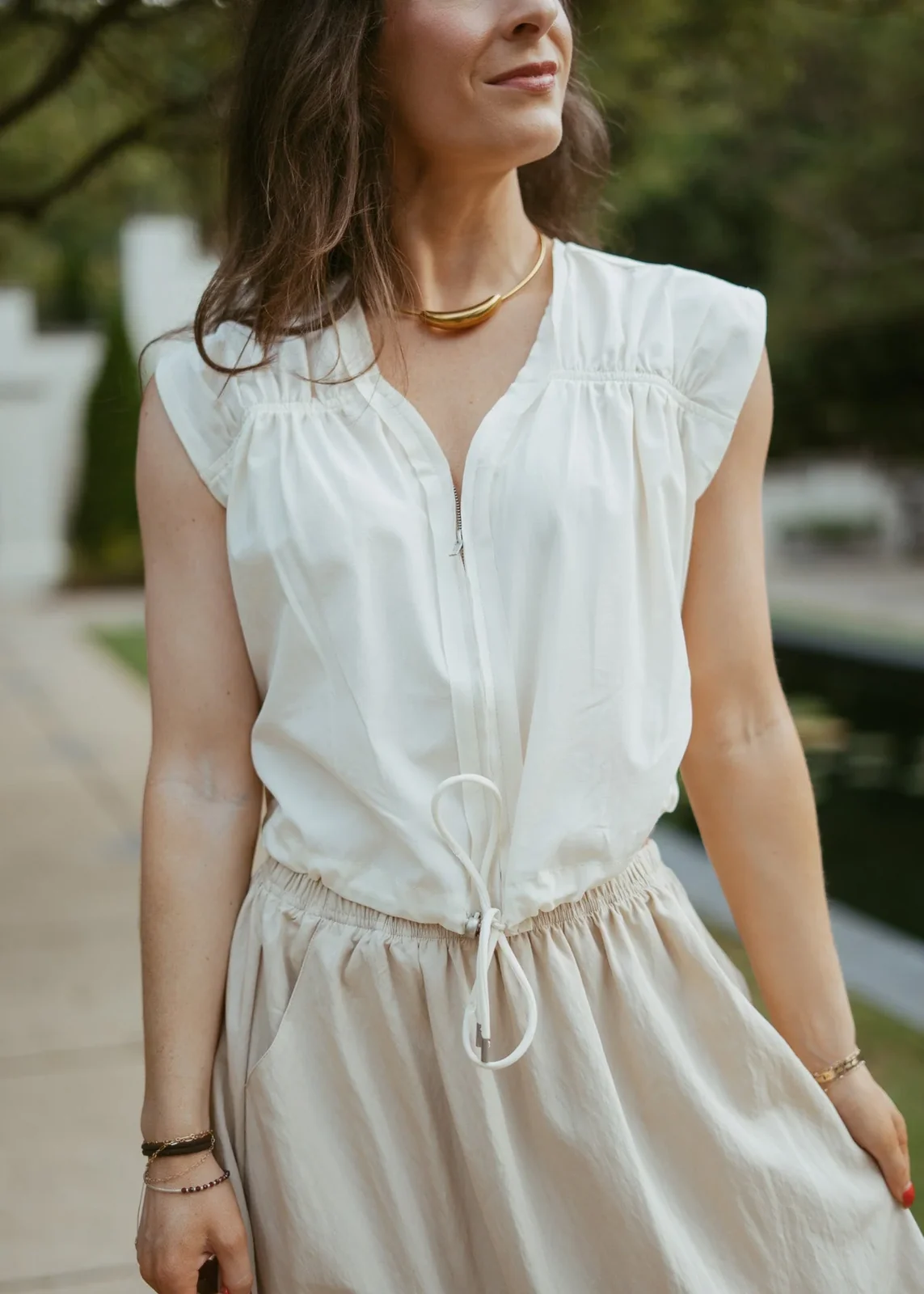 Soleil Zipper Top