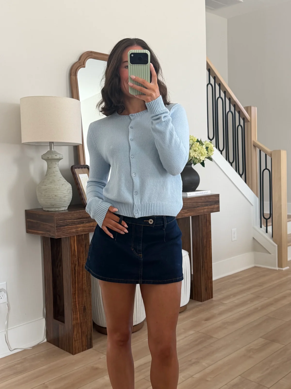 Blue Lagoon Crew Neck Cardigan