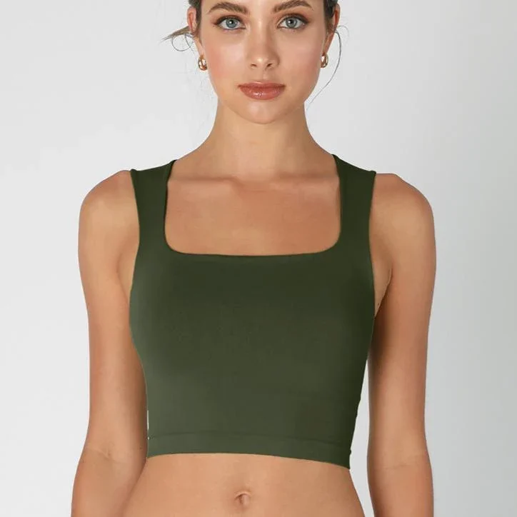 Crisp Air Square Neck Top