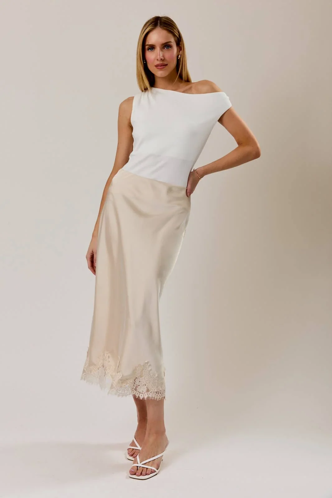 Pearl Tide Midi Skirt