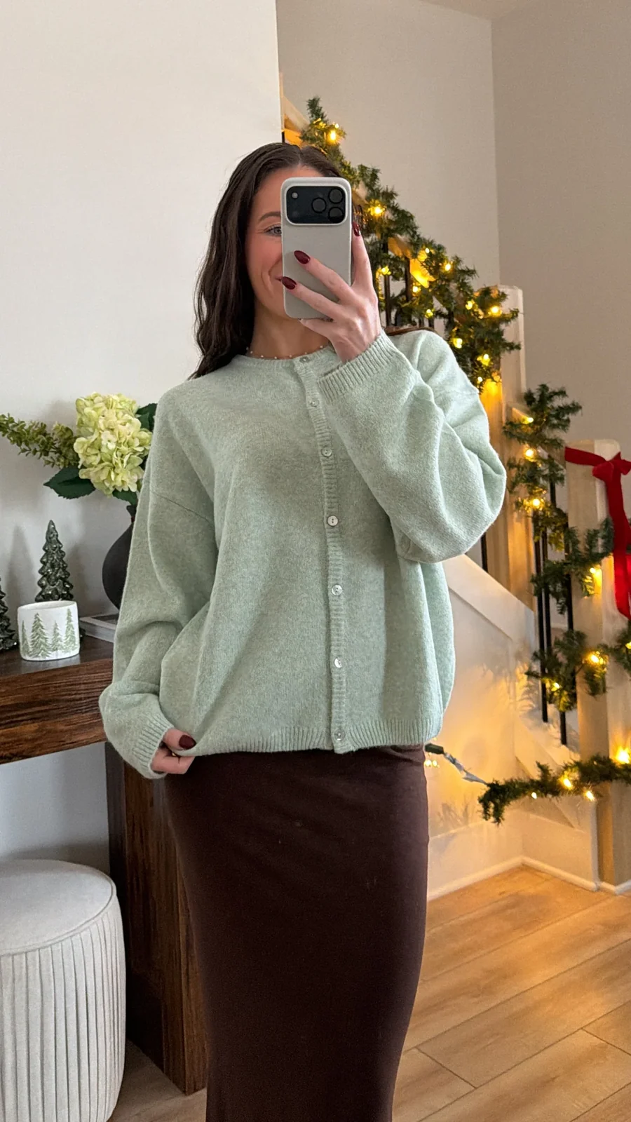 View 2: Cream Coast Cardigan Sweater