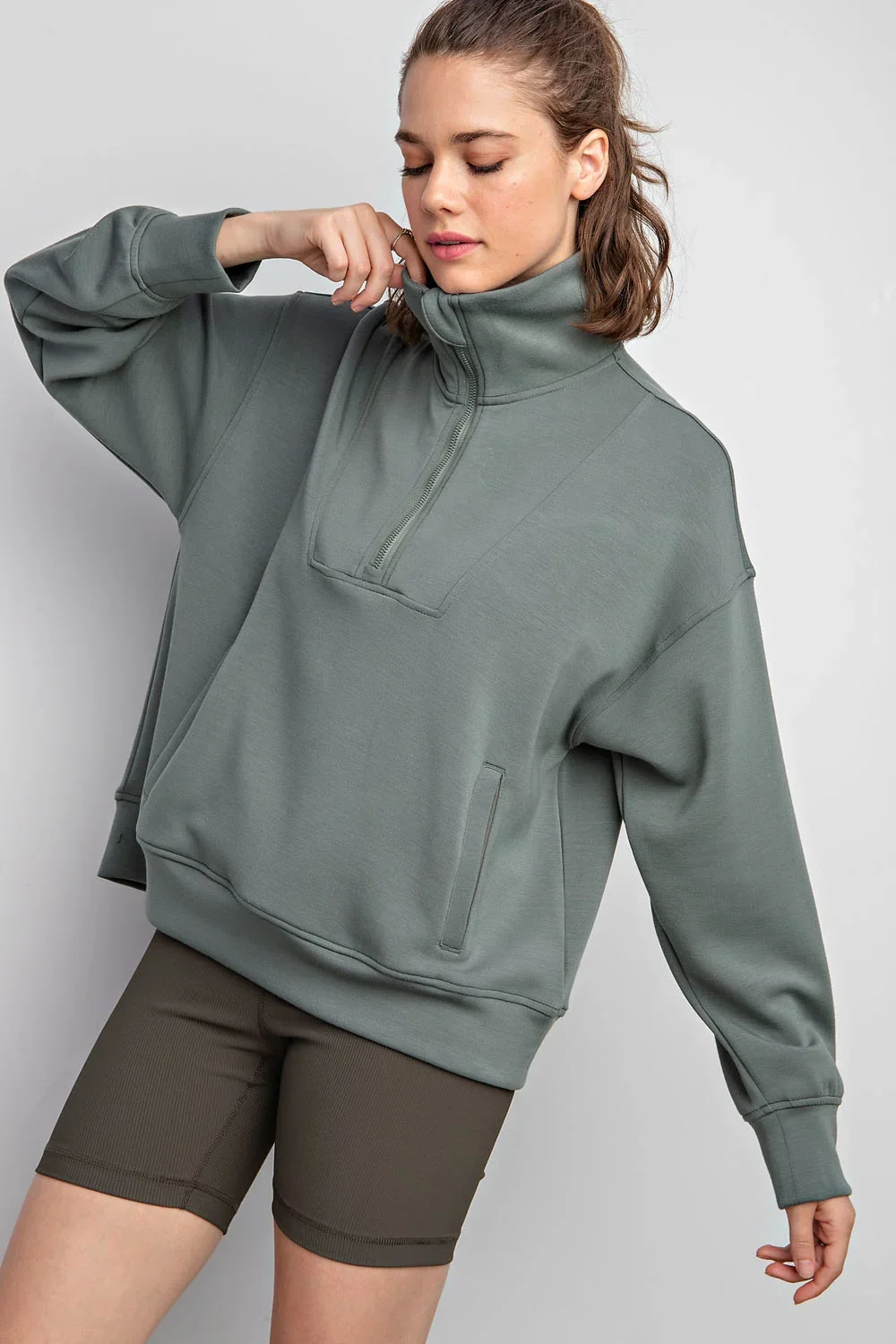 View 9: Roam Free Modal Quarter Zip Pullover