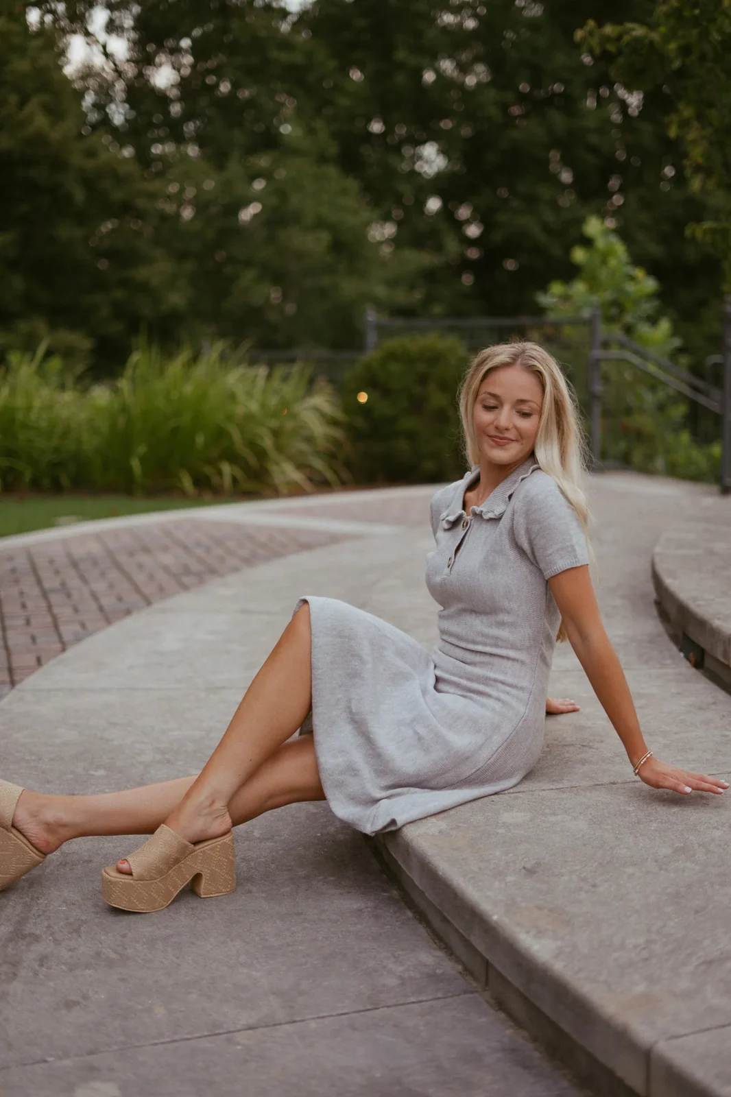 Roma Polo Collared Sweater Dress