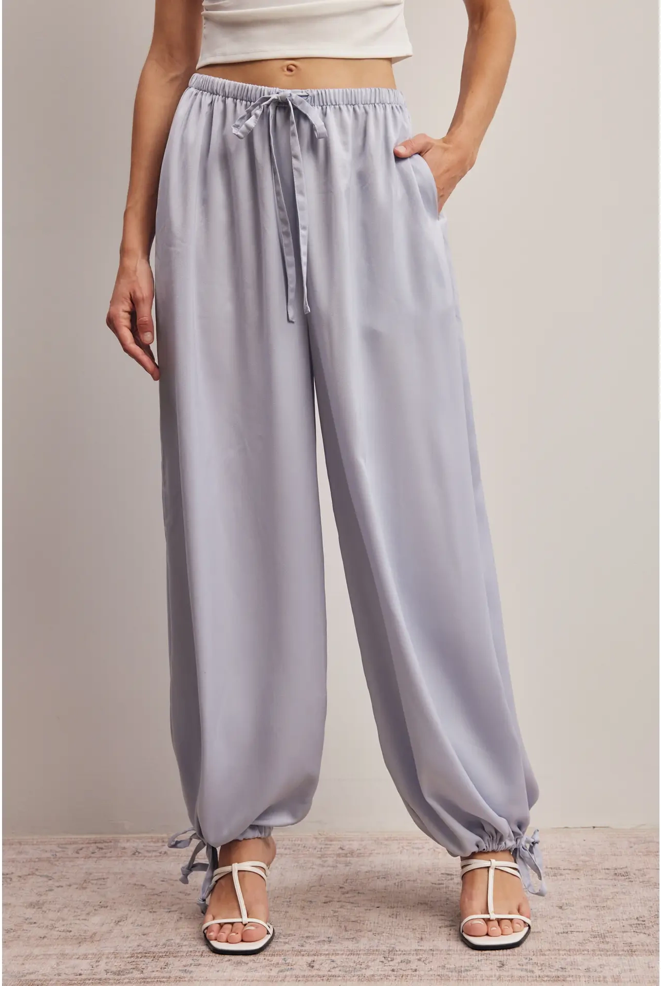 Ocean Mist Silk Pants