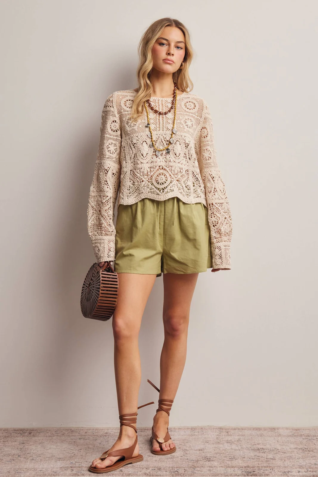 View 18: Seaside Linen Drawstring Shorts